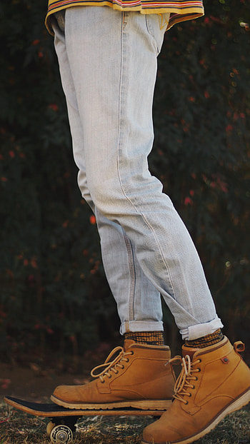 Miscellanea, Miscellaneous, Legs, Boots, Shoes, Jeans, Skateboard HD phone wallpaper