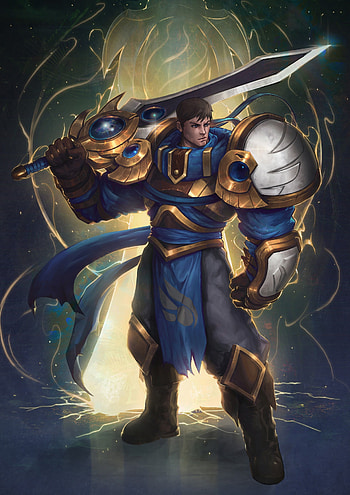 Garen , Fan arts, League of Legends, Stats HD phone wallpaper