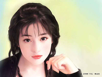 sad face, other, girl, people, painting HD wallpaper