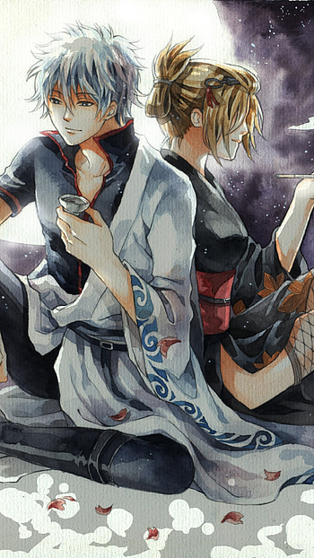 Anime Gintama, Unique characters HD phone wallpaper
