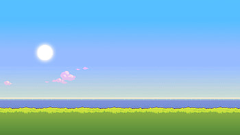 UPDATE: New version of the '8Bit Day' Set. Pixel changes based on time of day! HD wallpaper