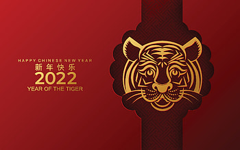 Tiger 2022, Lunar New Year, Symbolic animal, Joyous occasions HD wallpaper