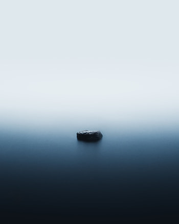 Nature, Water, Rock, Fog, Minimalism, Stone HD phone wallpaper