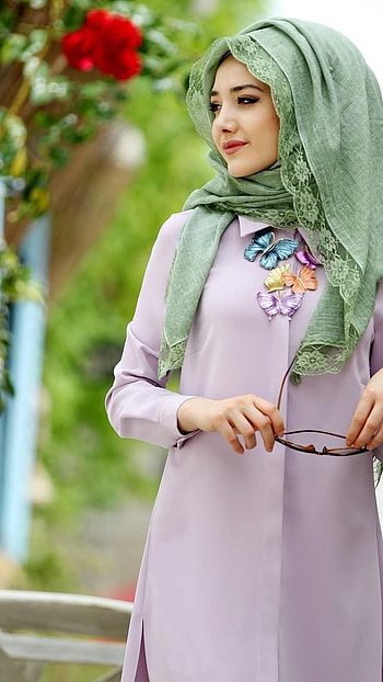 Muslim Girl , Light Purple Gurkha, light purple gurkha girl HD phone wallpaper