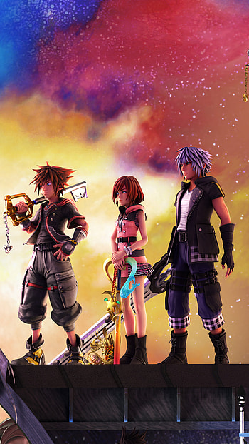 Kingdom Hearts , Stunning artwork, Keyblade warriors, Digital art HD phone wallpaper
