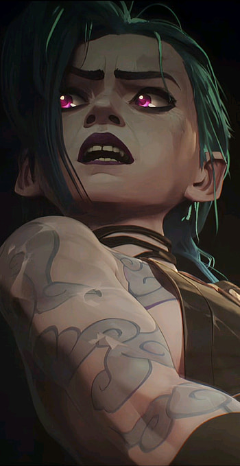 Jinx Powder, riotgames, lol, serie, Arcane, netflix, anime HD phone wallpaper