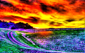 Amzing Sunset, rays, horizon, blue, black, grasses, sunlight, graphy, , amazing, mountains, sun, sunset, hills, path, mount, grass, mountain, pretty, green, yellow, red, view, clouds, nature, sky, mounts, lovely HD wallpaper