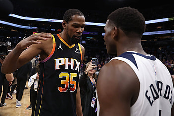 : Durant and Edwards Face-Off, NBA, Minnesota Timberwolves, Anthony Edwards, Kevin Durant, Phoenix Suns HD wallpaper