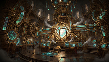 Aetherforge Engine Room — Fantasy, Steampunk, Clockwork HD wallpaper