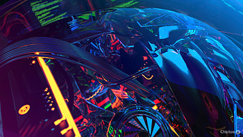 Chiptos X Wires Computer Case Abstract NFT Background Gloss Glass PC Case Background HD wallpaper