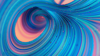 Blue Pink Droplets Macro Twisted Lines Abstraction Abstract HD wallpaper