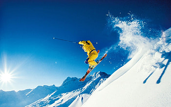 Alpine skiing sports, skiing backgrounds HD wallpaper