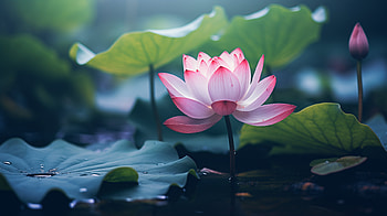 Serene Lotus Bloom, nature, lotus HD wallpaper
