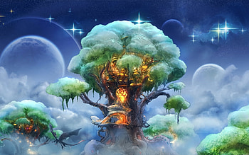 magic tree, magic, fun, nice, tree HD wallpaper