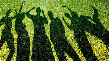 People, Grass, Miscellanea, Miscellaneous, Shadow, Happiness HD wallpaper
