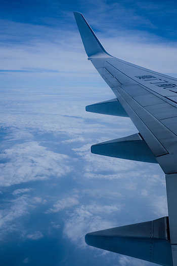 Clouds, Miscellanea, Miscellaneous, Overview, Review, Wing, Plane, Airplane, View HD phone wallpaper