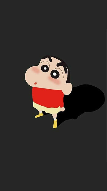 Shinchan Wala, Black Background HD phone wallpaper