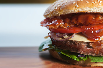 Food, Sauce, Cutlet, Burger, Buns, Fast Food HD wallpaper