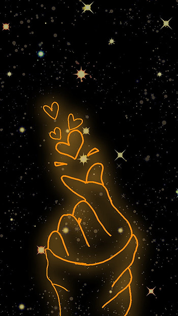 ARMIES, BTS, army, GLITTER, night, Black HD phone wallpaper