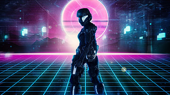 Art, Cyberpunk, Robot, Sci-Fi, Armor, Armour HD wallpaper