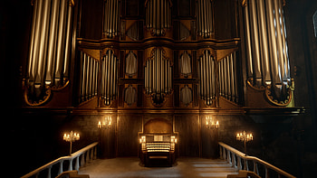 Artstation, Gothic organ, UE4 environment, Digital art HD wallpaper