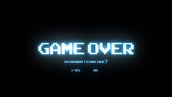 Game Over, Aesthetic design, Dark and moody, Visual art HD wallpaper