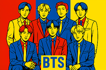 BTS Ultra – Vibrant Pop Art Style, BTS, K-pop, Group, portrait, colorful HD wallpaper