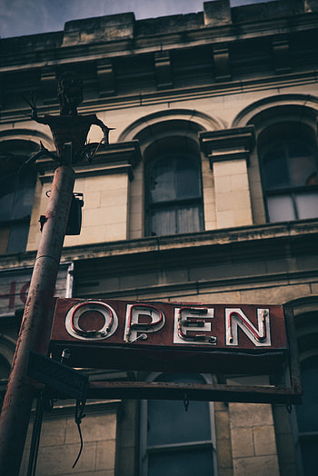 Words, Inscription, Sign, Signboard, Open, It's Open HD phone wallpaper