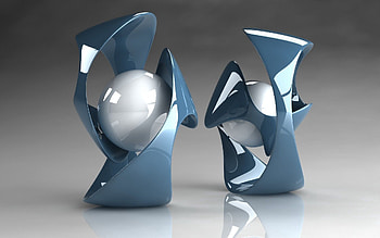 3D, Form, Glass, Ball HD wallpaper