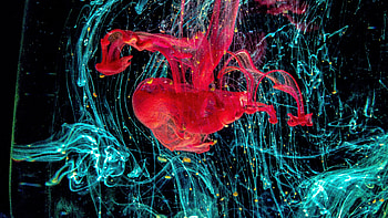 Abstract, Lines, Paint, Stains, Spots HD wallpaper
