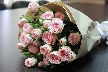 Weddding flowers, roses, bouquet HD wallpaper