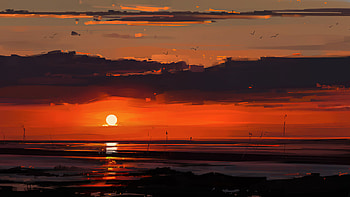 Nightfall , artist, artwork, digital-art, artstation HD wallpaper