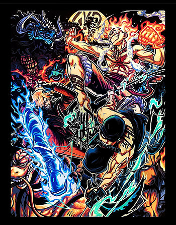 Luffy, zoro, kaido, one-piece HD phone wallpaper