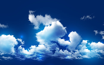 nice Blue Cloudy Sky In High Resolution HD wallpaper