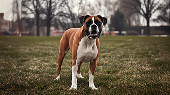 Stunning Boxer Dog: Ultra, boxer (dog), dog, pet, grass HD wallpaper