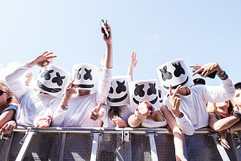Marshmello Fans, marshmello, music, dj HD wallpaper