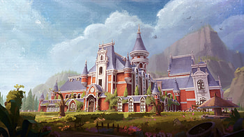 fantasy, house HD wallpaper