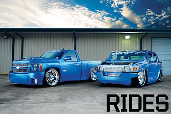 Dual Blues, blue, hummer, custom, chevy HD wallpaper