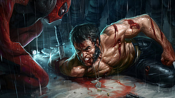 Deadpool And Wolverine, deadpool, wolverine, superheroes, artwork, artstation HD wallpaper