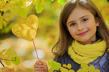 Autumn Girl, autumn, leaf, girl, abstract HD wallpaper