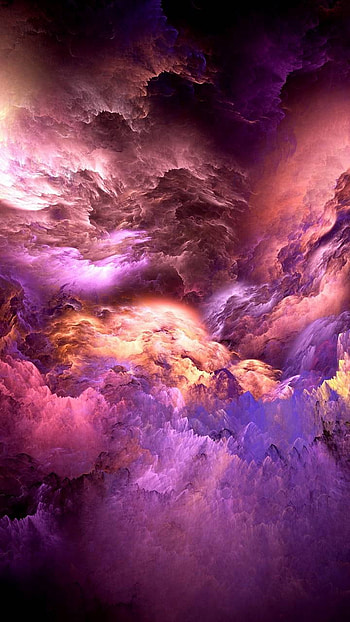 Colorful Sky, purple, colorful, sky, artistic, cloud HD phone wallpaper