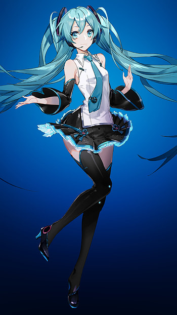 Hatsune Miku: Vocaloid Blue - Mobile, Hatsune Miku, Anime, Vocaloid HD phone wallpaper