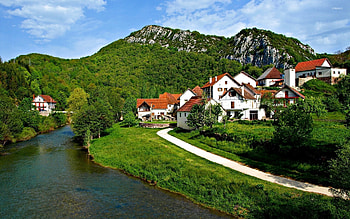 Salazar Valley, Towns HD wallpaper
