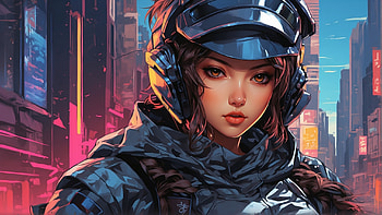 Biker Woman, Anime, woman, Japan HD wallpaper