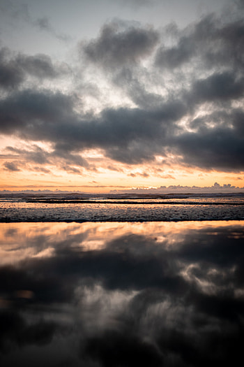 Nature, Sea, Twilight, Clouds, Waves, Coast, Dusk HD phone wallpaper