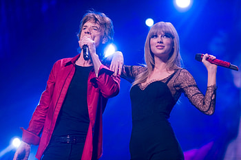 Taylor Swift, Mick Jagger HD wallpaper