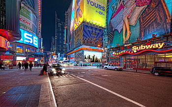 New York Streets, , New York night street, City HD wallpaper