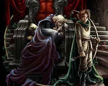 Elves Kingdom, elves, fantasy, male, throne HD wallpaper