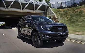 Ford Everest Sport, 2021, front view, exterior, new black Everest Sport, American cars, Ford HD wallpaper