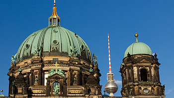 Berlin Cathedral, Iconic cityscape, -perfect view, Wide-screen beauty HD wallpaper